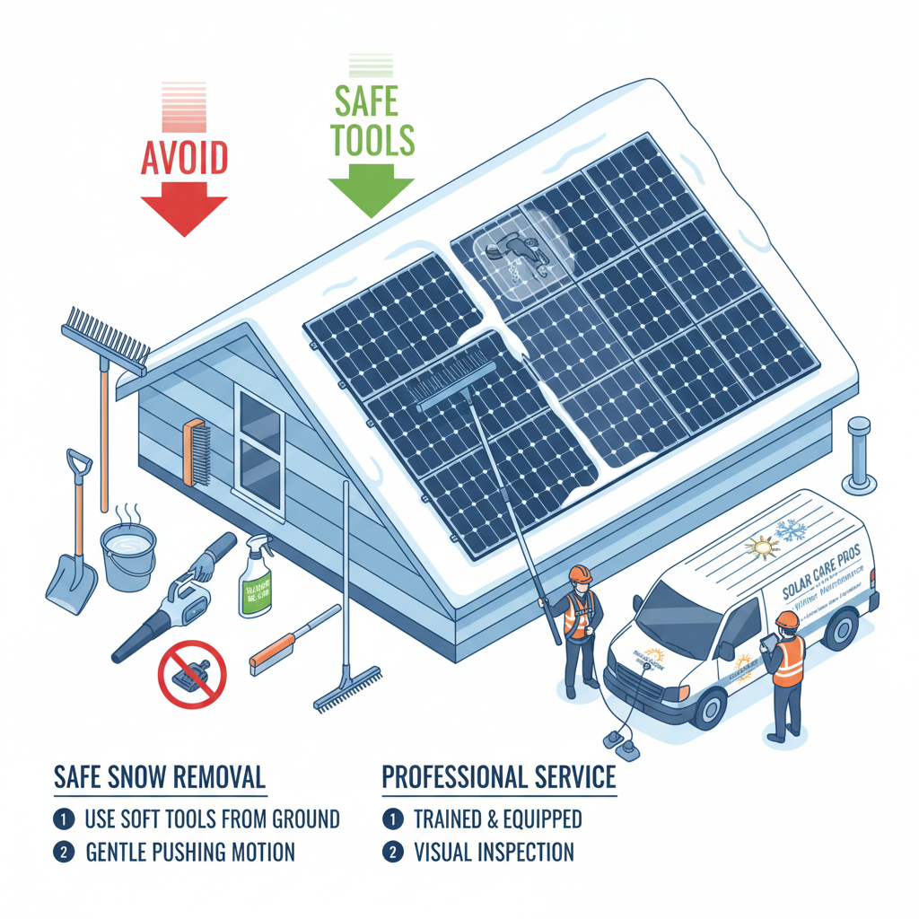 How to Remove Snow from Solar Panels: A Comprehensive Guide